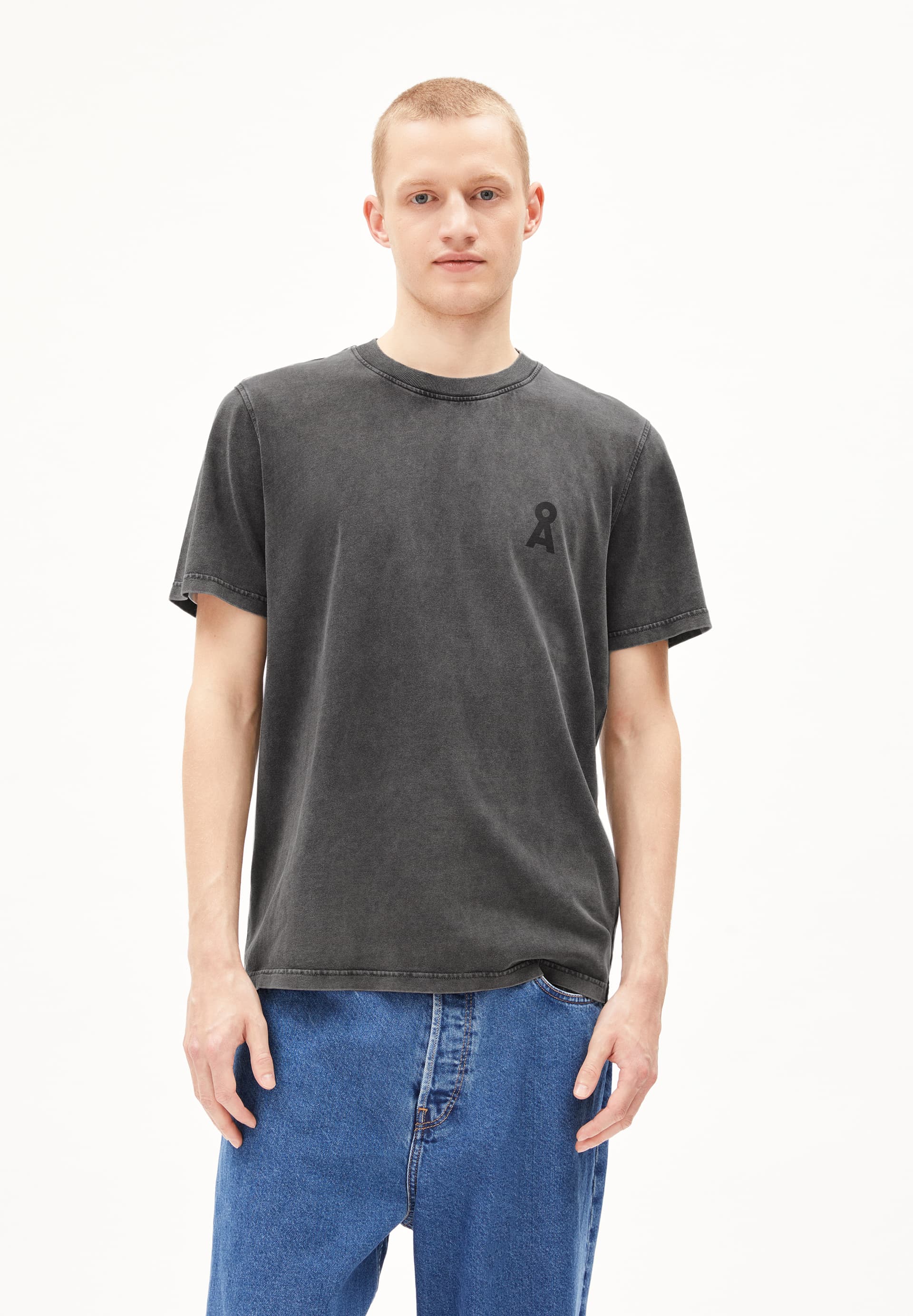 ARMEDANGELS - MAARKOSGMT DYE T- Shirt black washed