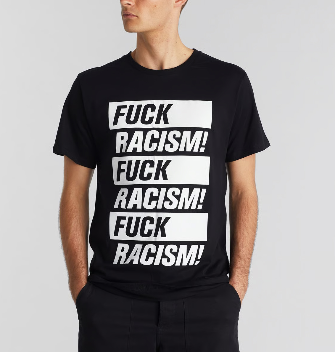 DEDICATED - FUCK RACISM STOCKHOLM T-Shirt - black