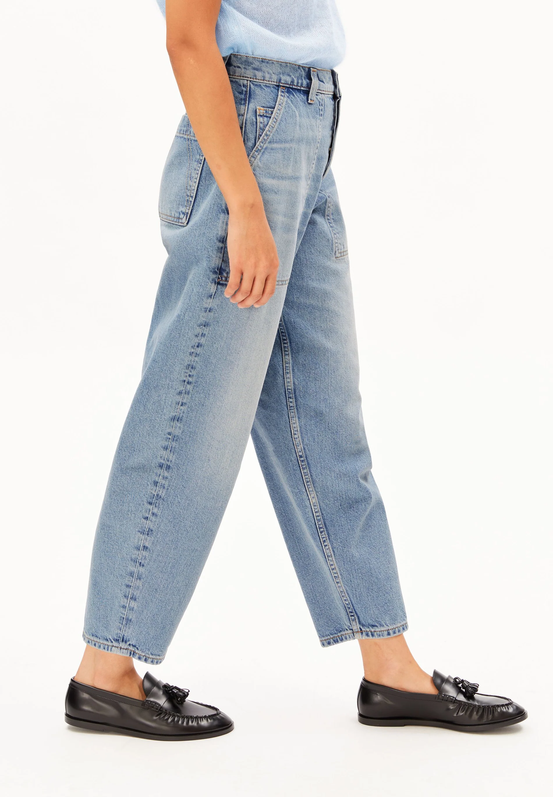 ARMEDANGELS - BAARLY HIGH WAIST Barrel Jeans crunchy