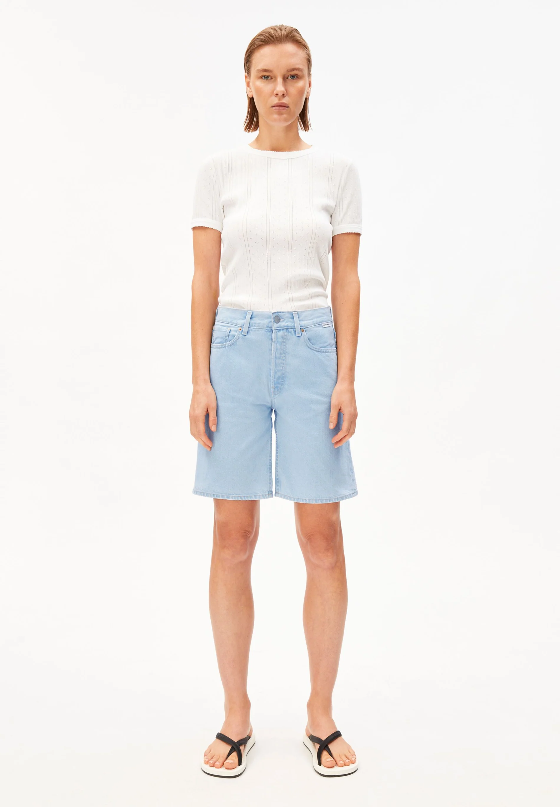 ARMEDANGELS - THALINAA  DENIM SHORT Short fresh blue