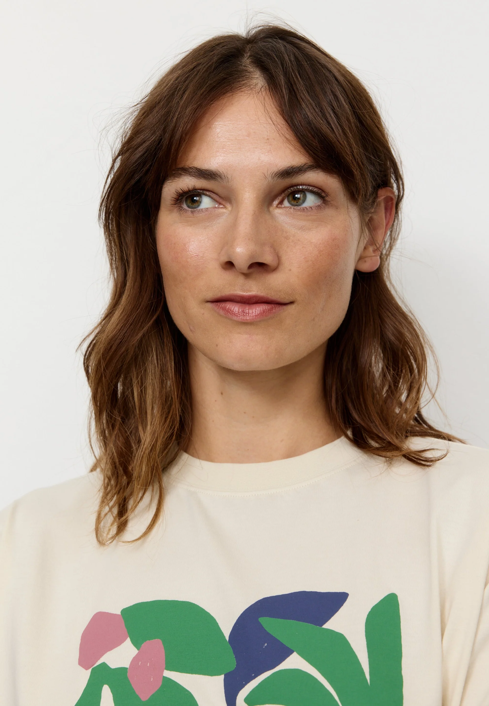 RECOLUTION - AZOLLA TOGETHER GOTS Shirt arctic white