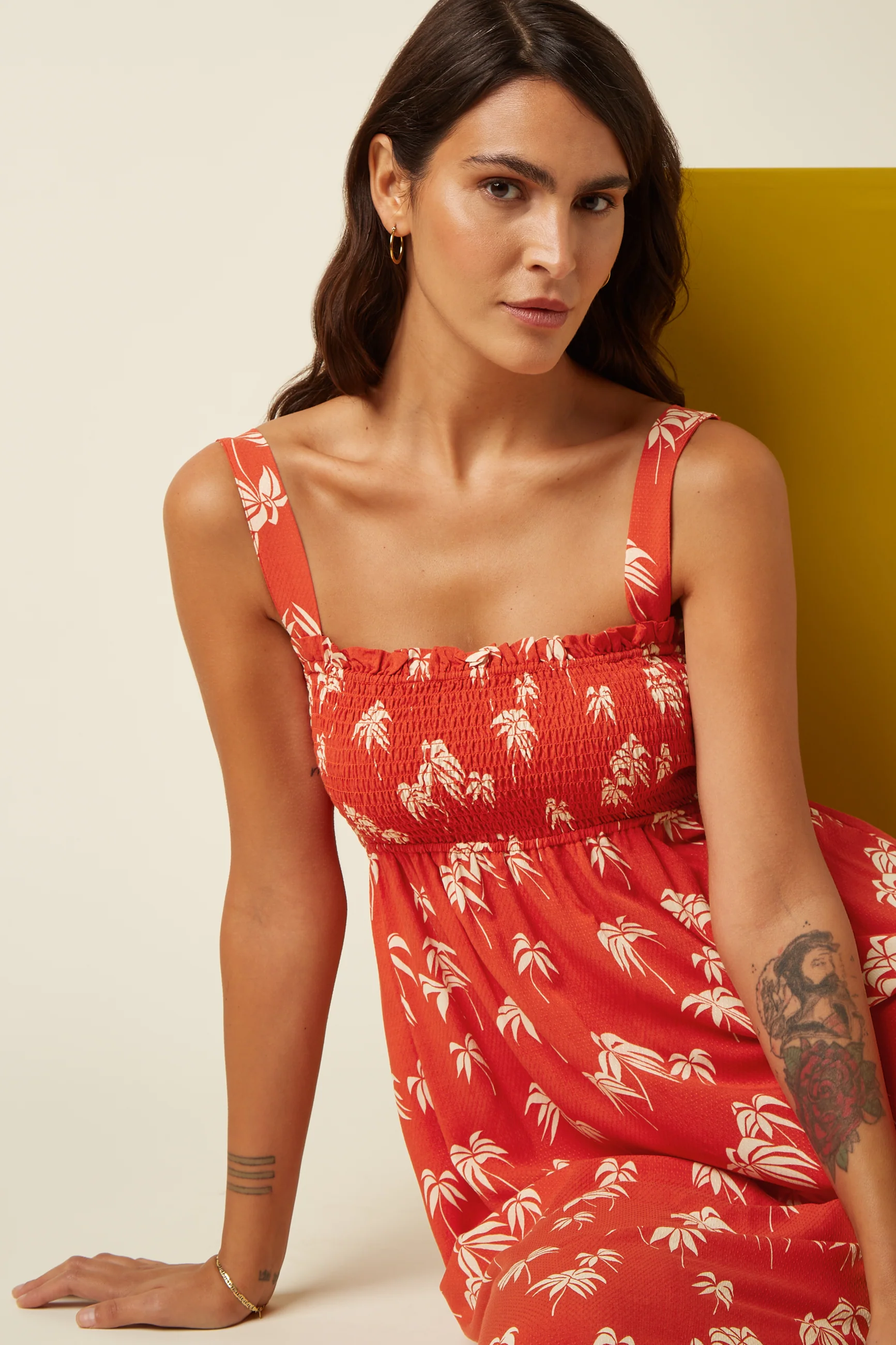 KING LOUIE - LUISELLA DRESS Kleid summer fig