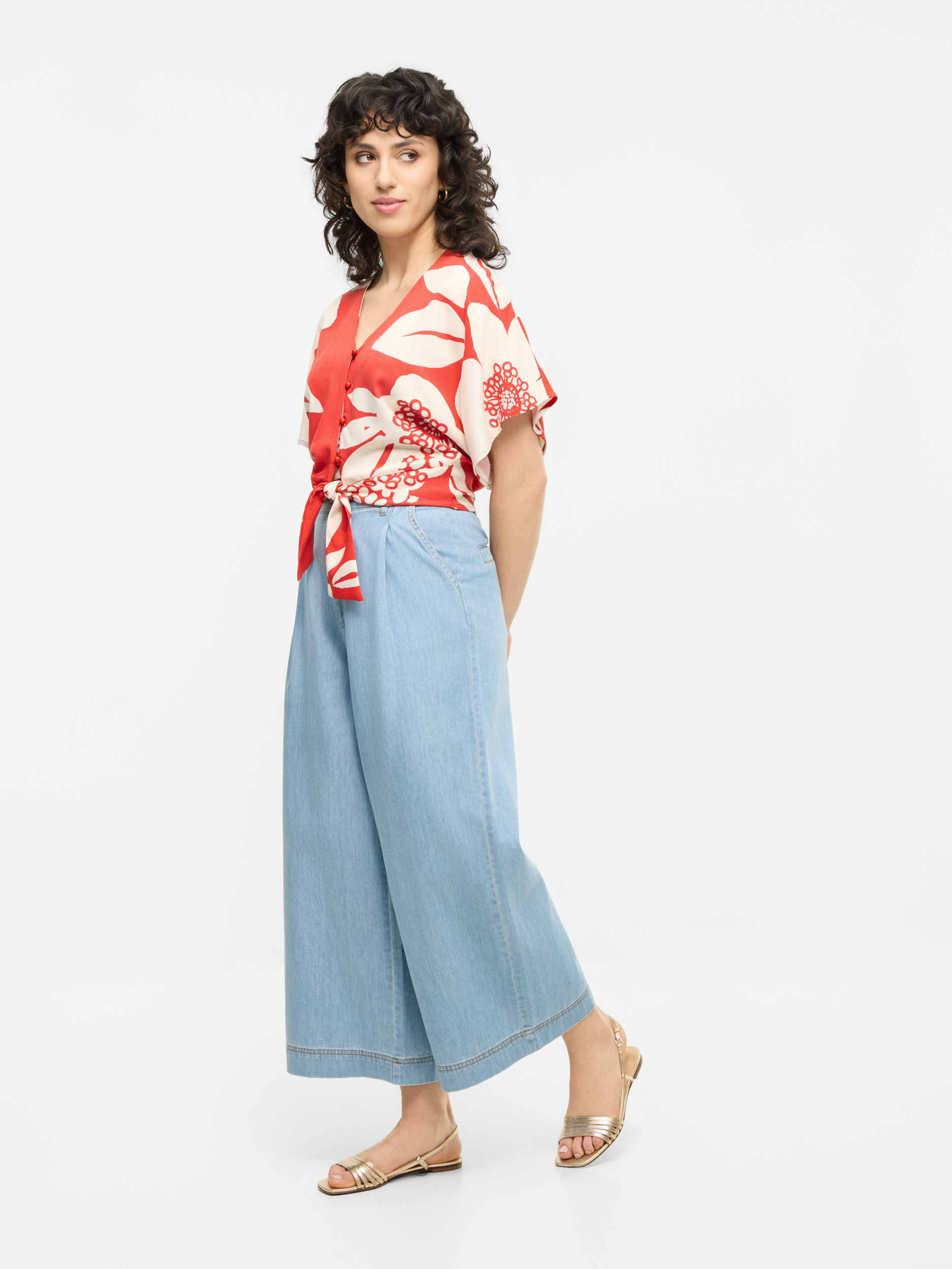 MADEMOISELLE YEYE - WINDY WAY CULOTTE Hose - light blue