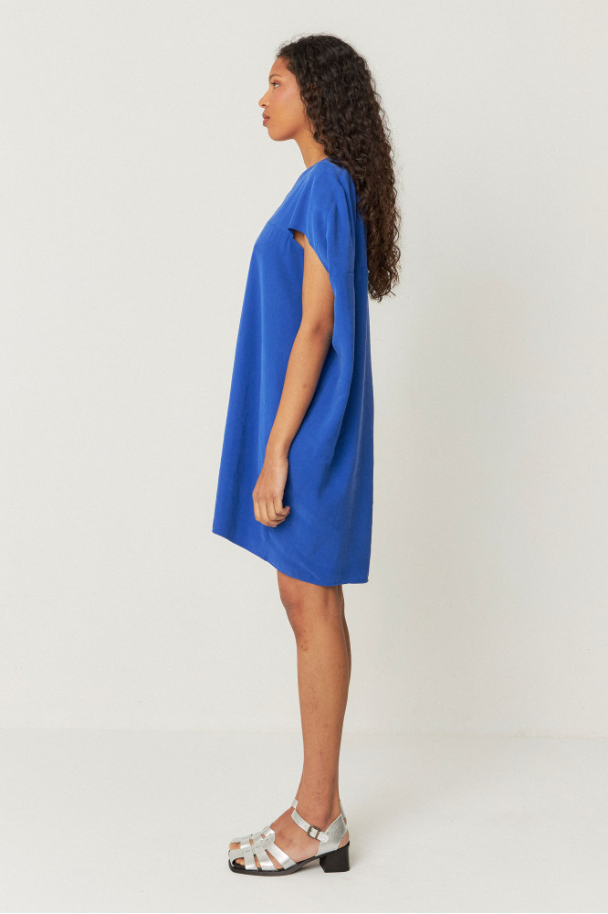 SKFK - LEIUN DRESS Modal Kleid B7 indigo blue