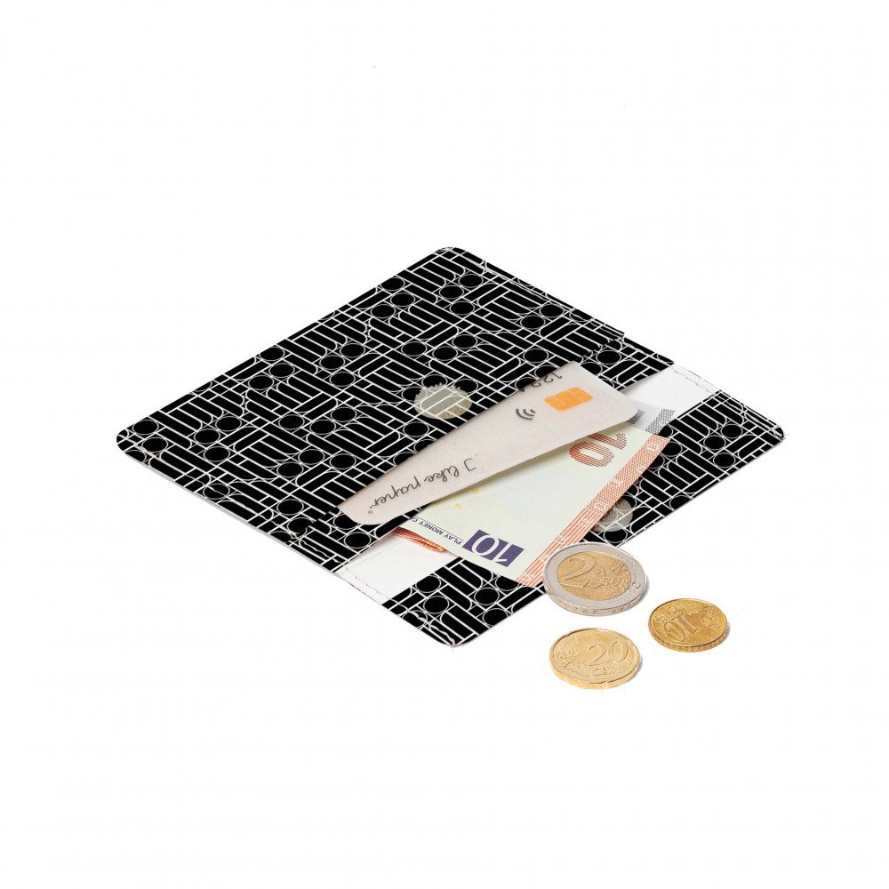 I LIKE PAPER - BAUHAUS BLACK Tyvek® Mini Geldbörse - schwarz