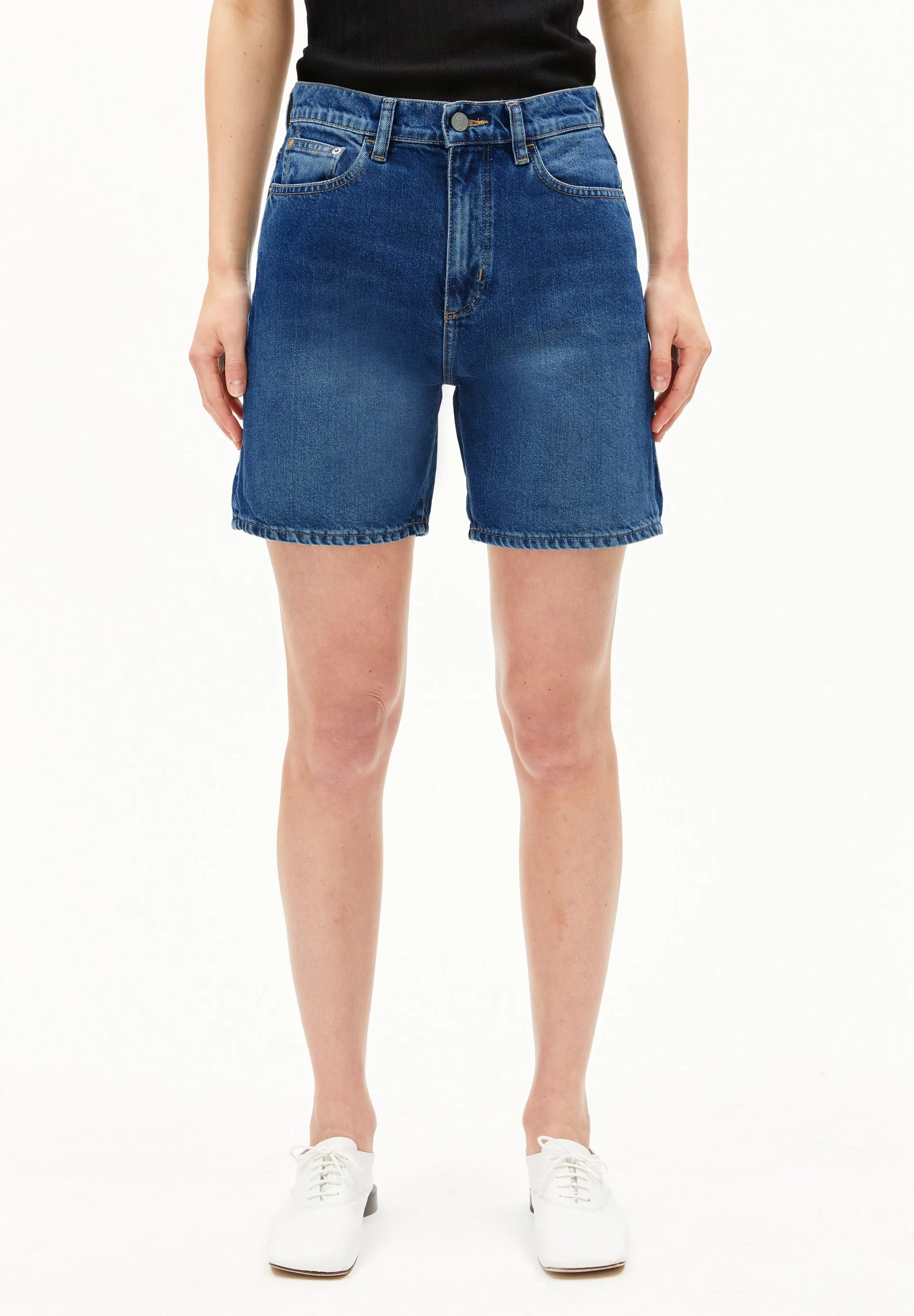 ARMEDANGELS - SHEAARI Jeansshort wavy blue