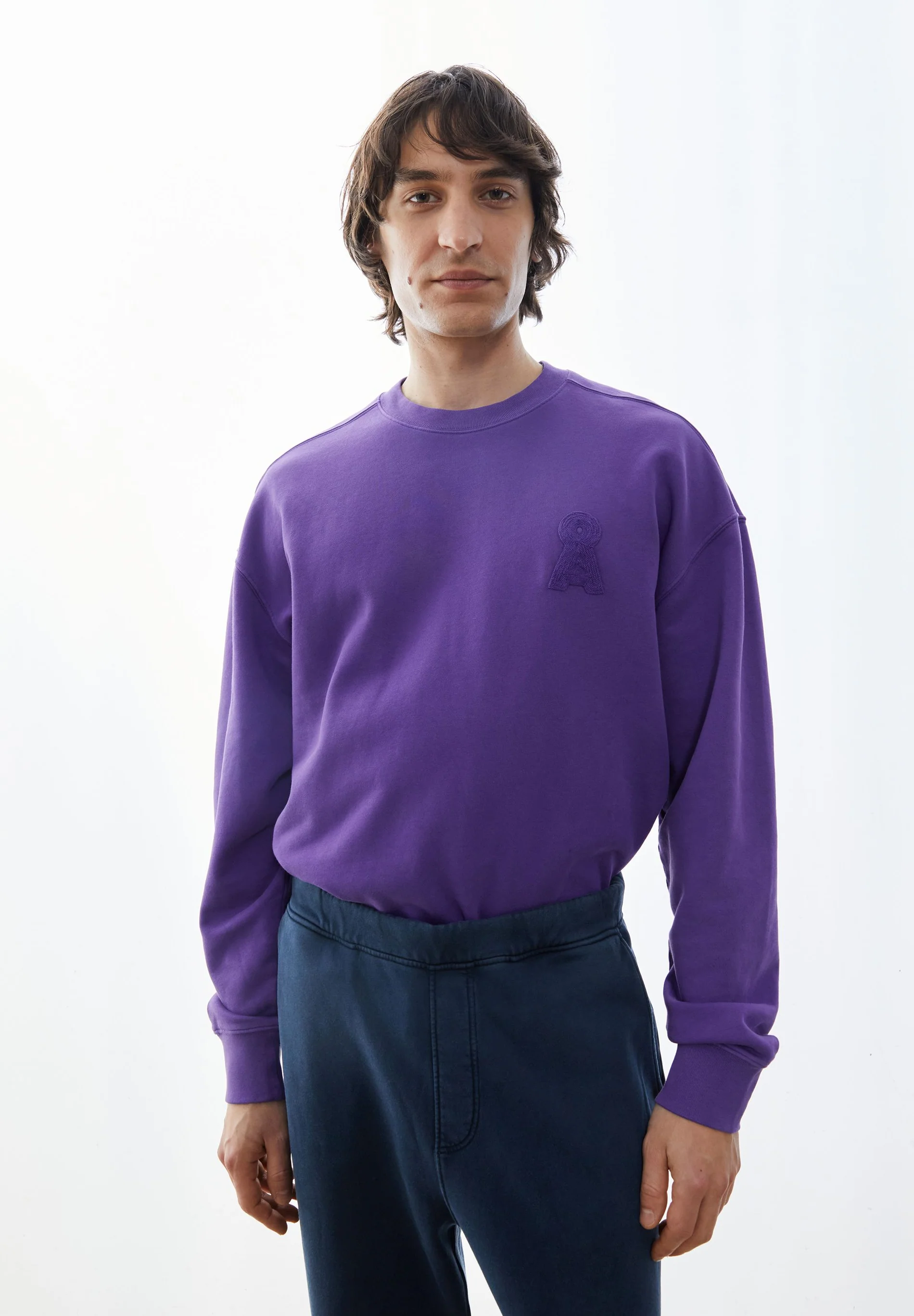 ARMEDANGELS - ICONIC Å GMT DYE Sweatshirt pungent purple washed