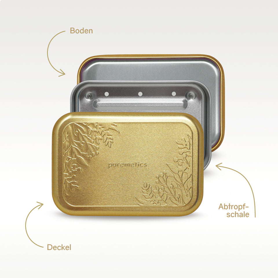 Puremetics - TESTBOX `Seifenminis mit Seifenbox`- gold