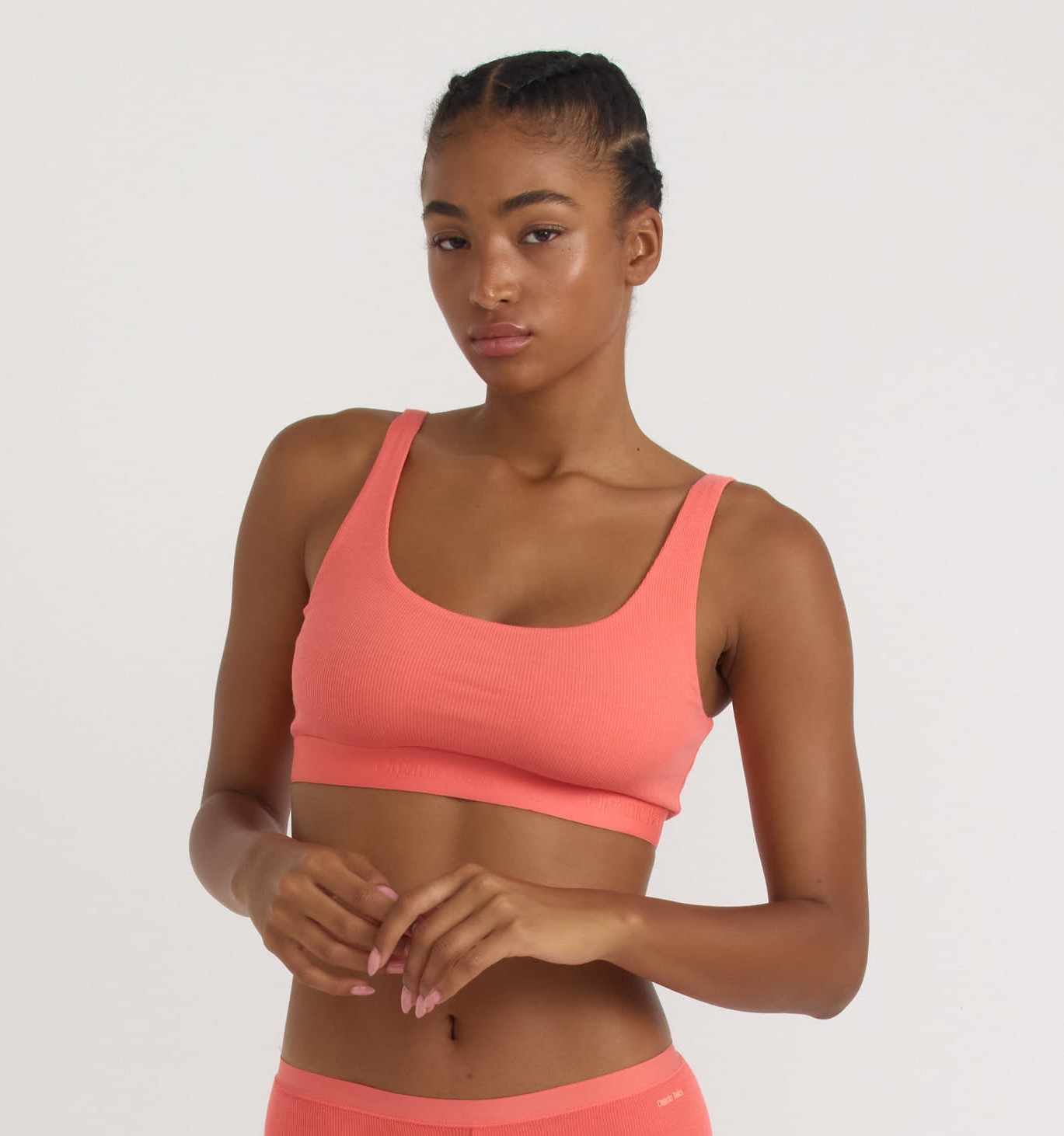 ORGANIC BASICS - CORE RIP Tank Bralette - sunset