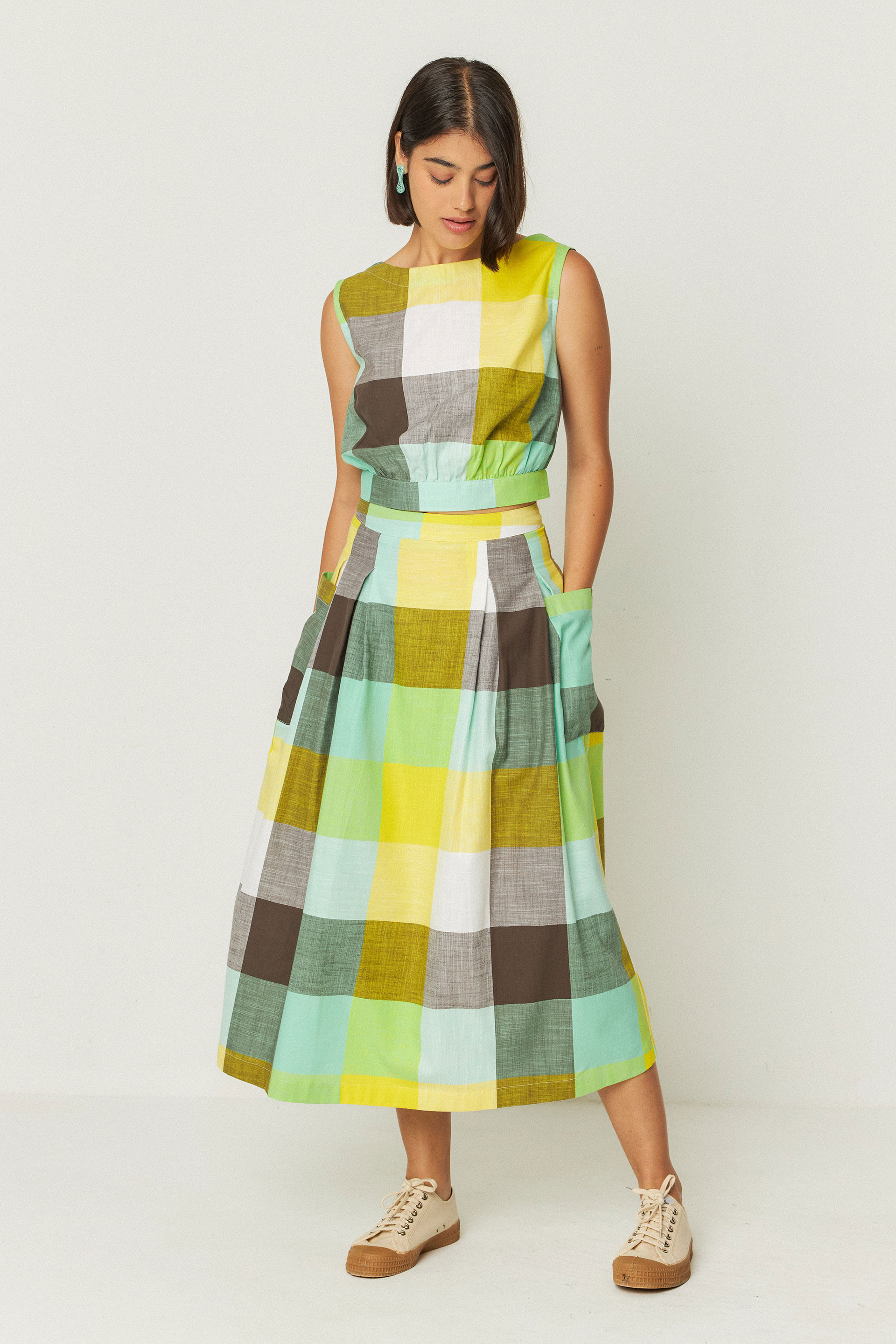 SKFK - IRAMA SKIRT GOTS Rock Y5 checks