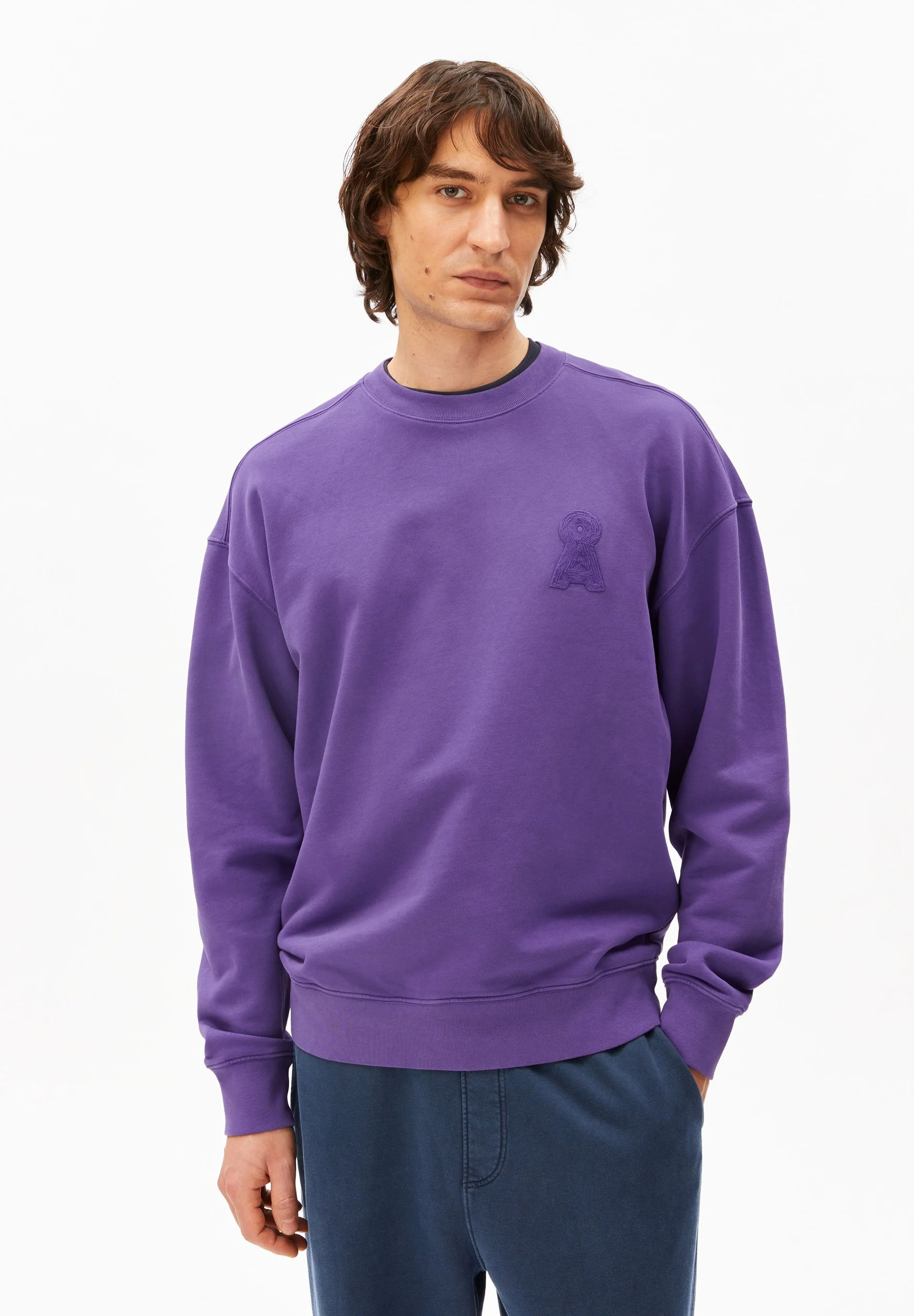 ARMEDANGELS - ICONIC Å GMT DYE Sweatshirt pungent purple washed