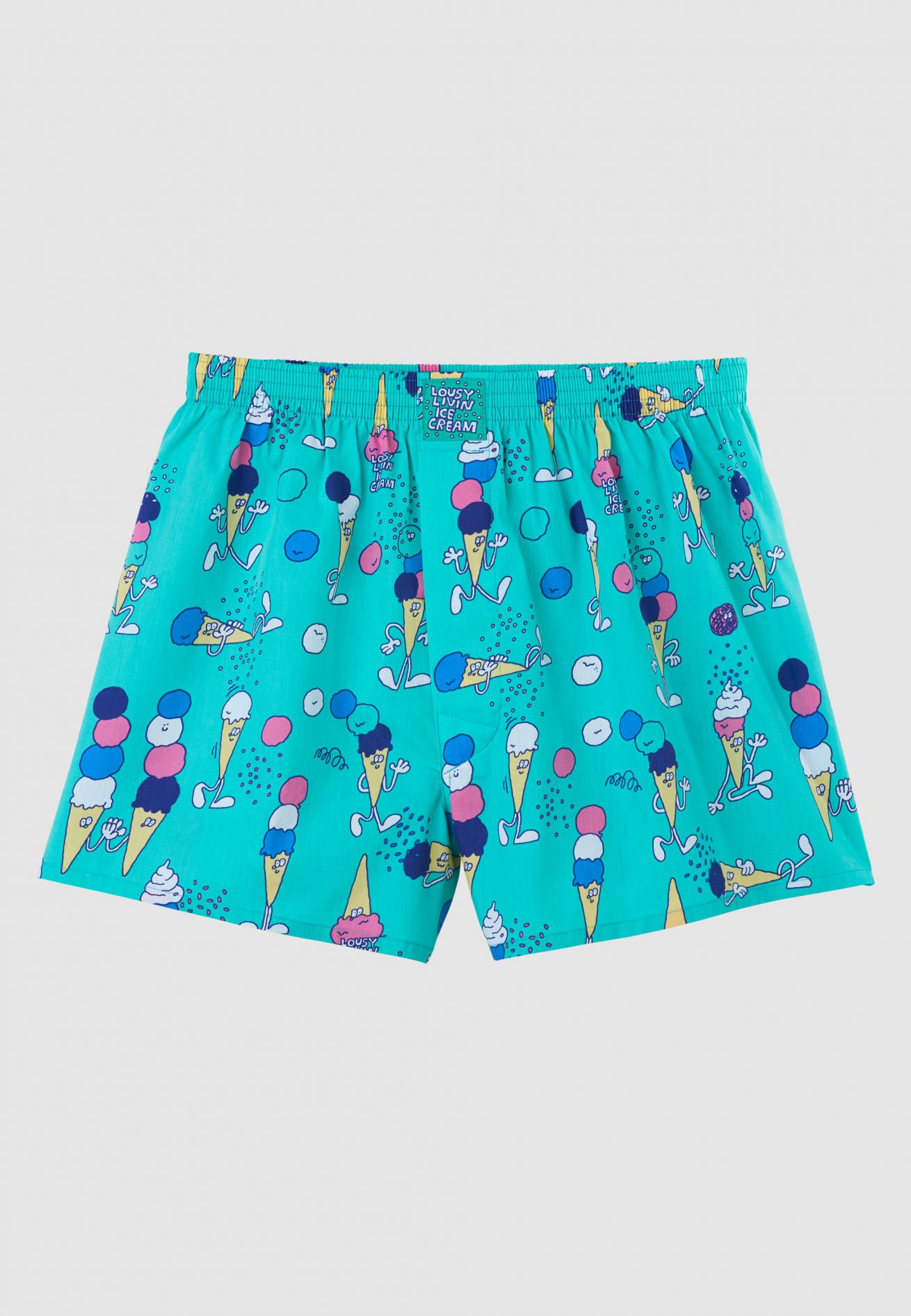 LOUSY LIVIN -  ICECREAM Boxershorts jade