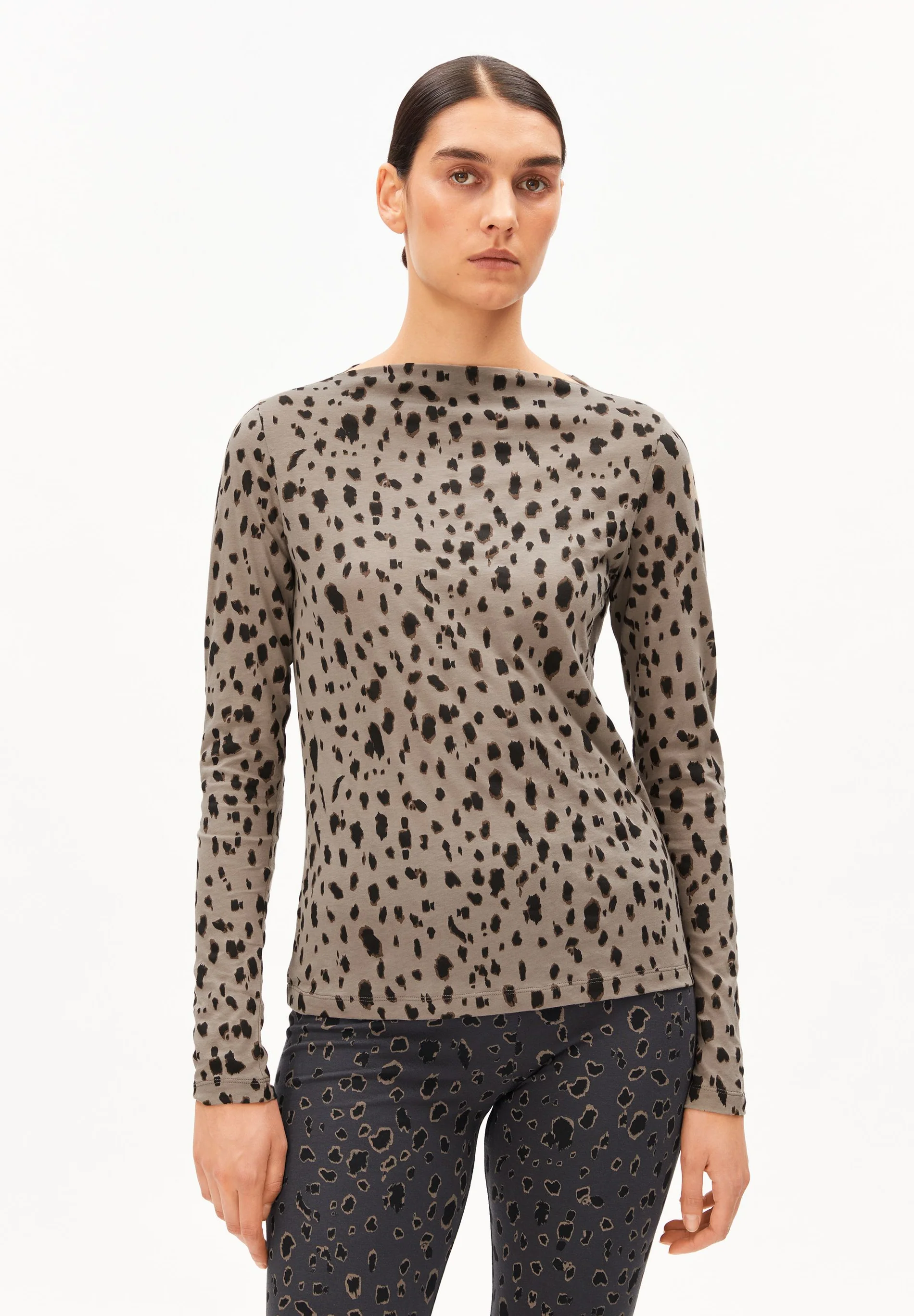 ARMEDANGELS - LEO LONGSLEEVE GOTS Longsleeve walnut cream