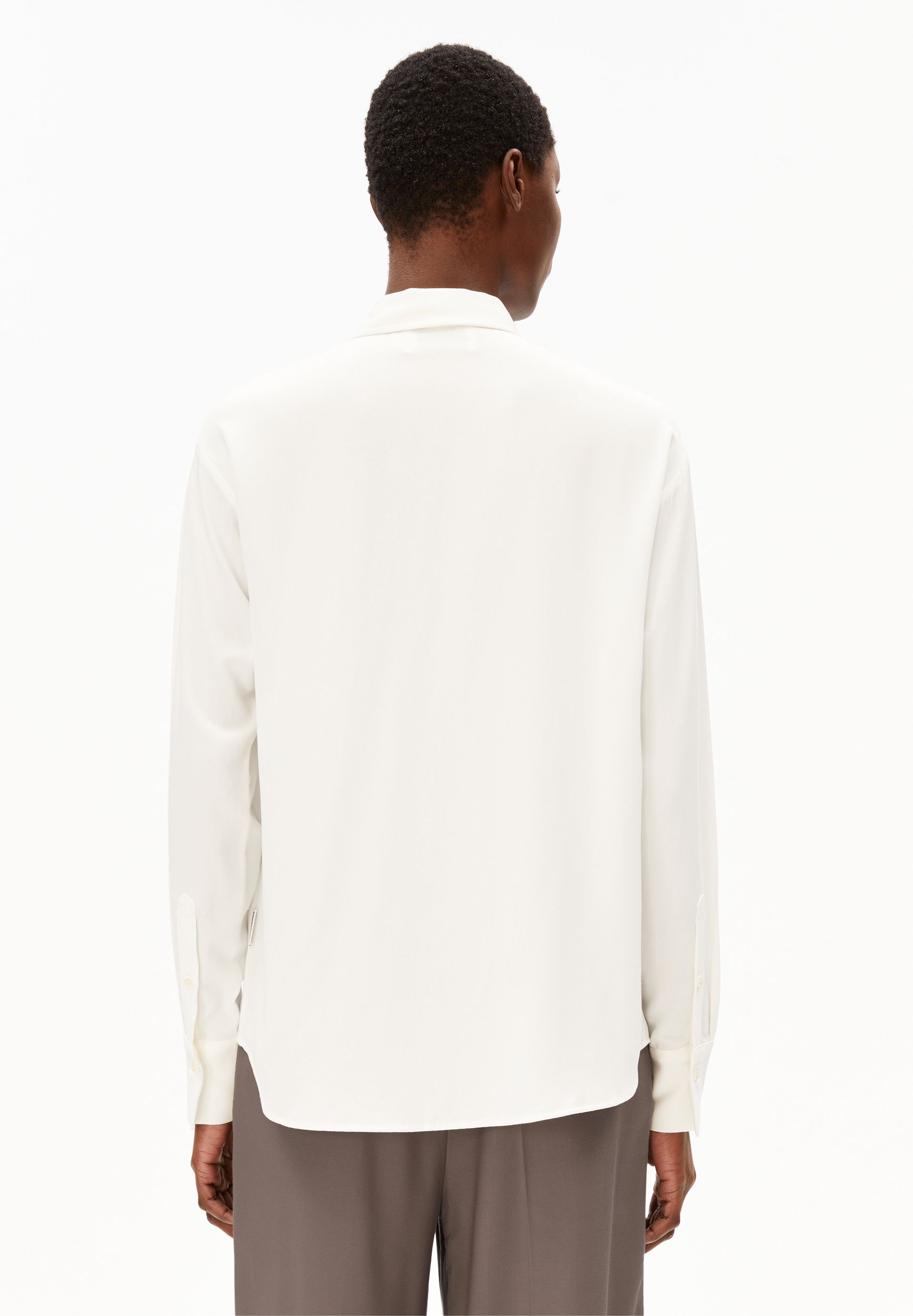ARMEDANGELS - LARISAANA LONGSLEEVE Ecovero Bluse off white
