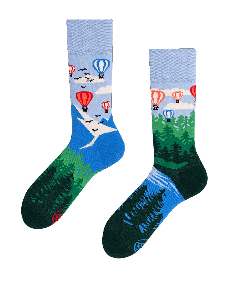 MANYMORNINGS - ADVENTURE BALLON Motivsocken 35 - 46