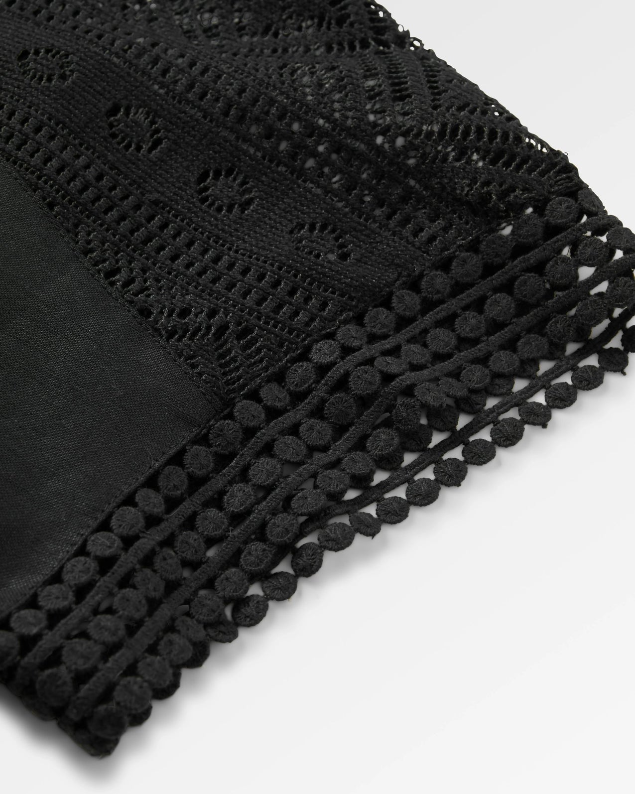 SONO Leinen Kleid - schwarz
