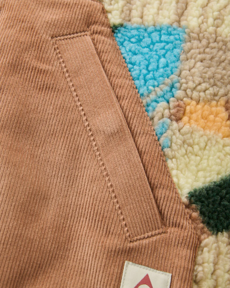 PASSENGER - CLOVER RECYCELED SHERPA FLEECE SHIRT Jacke sun patch simply taupe