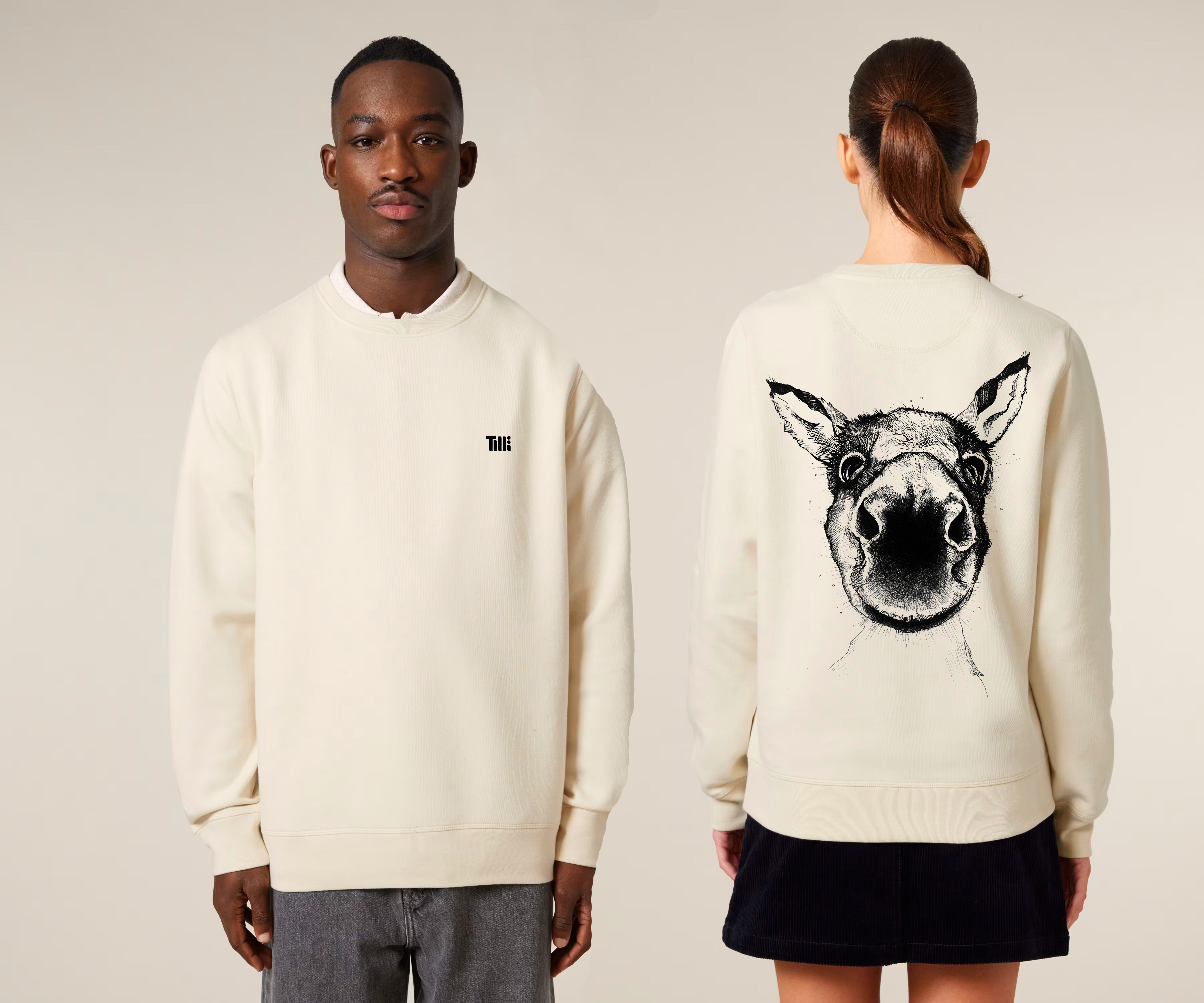 TiLLi - ESEL HORST Pullover natural raw