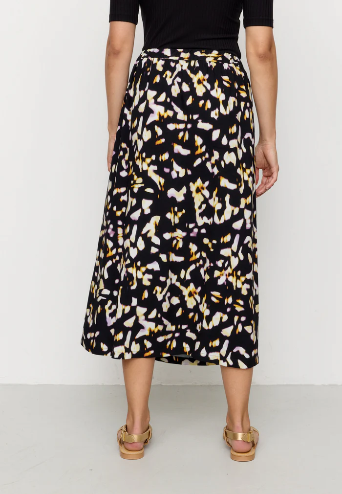 RECOLUTION - HOLLY BLURRY SKIRT Ecovero Rock black