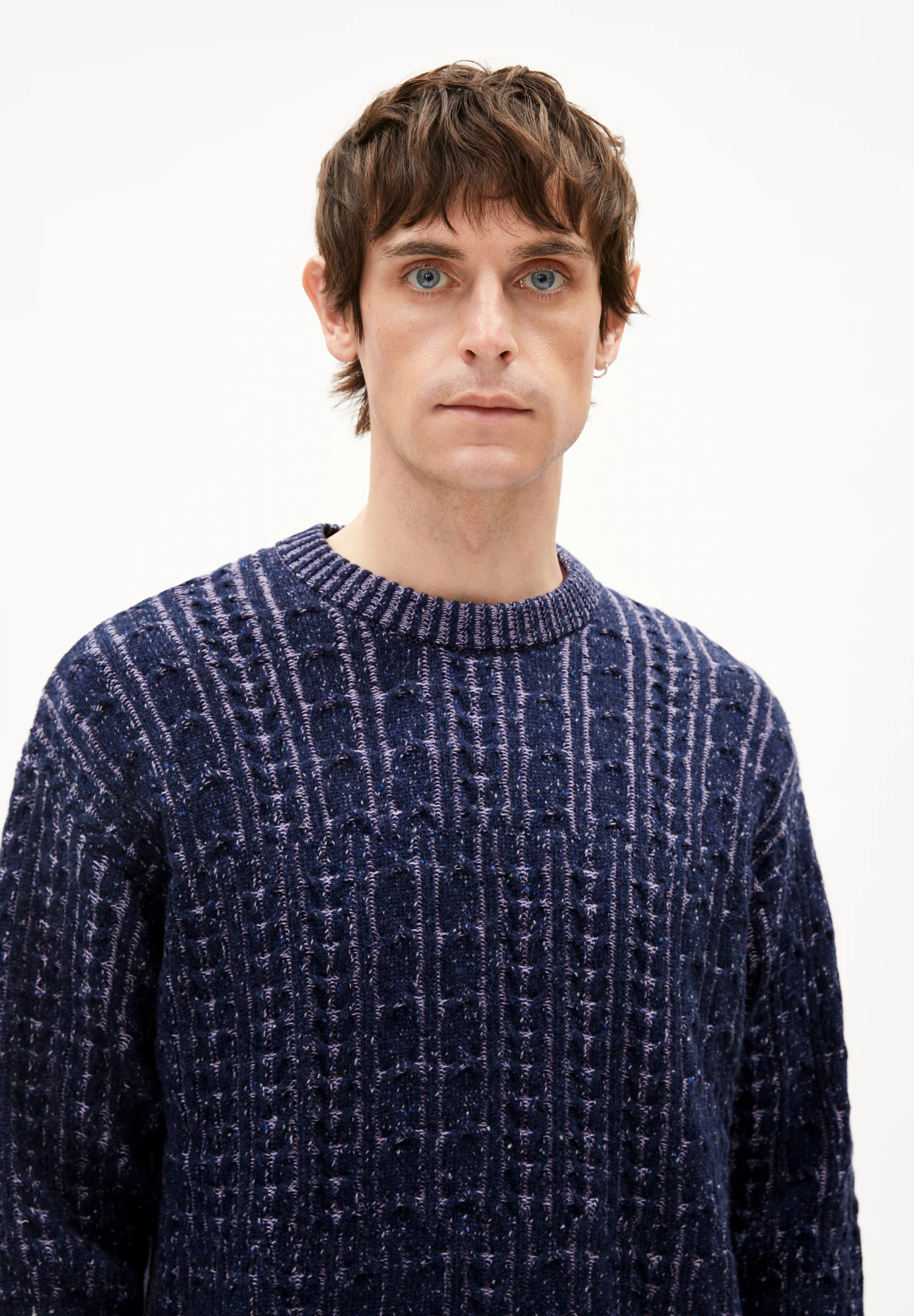 ARMEDANGELS - DAAKO Strickpullover night sky tweed frozen lavender