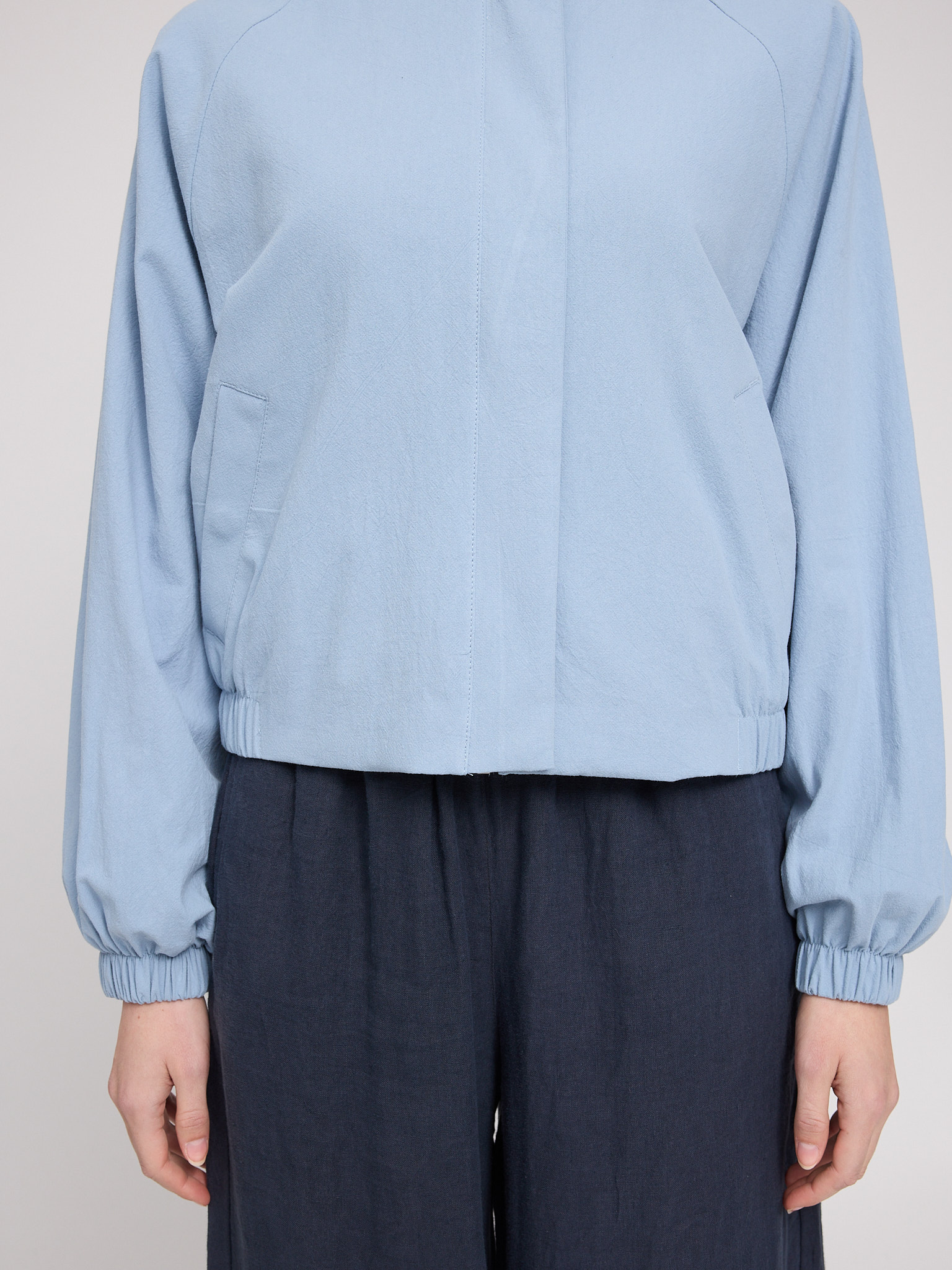 MAZINE - MARTA SHORT COTTON BOMBER Jacke light blue