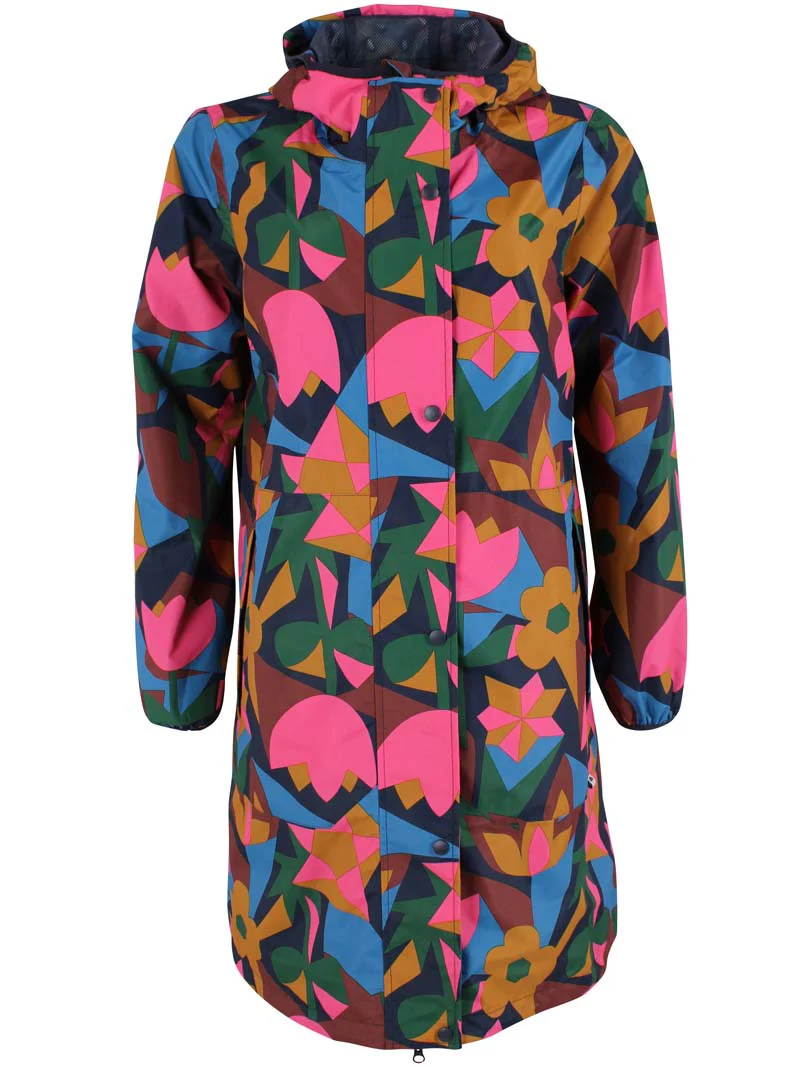 DANEFAE - DANEDITH RAIN COAT Regenjacke dk navy geofleur