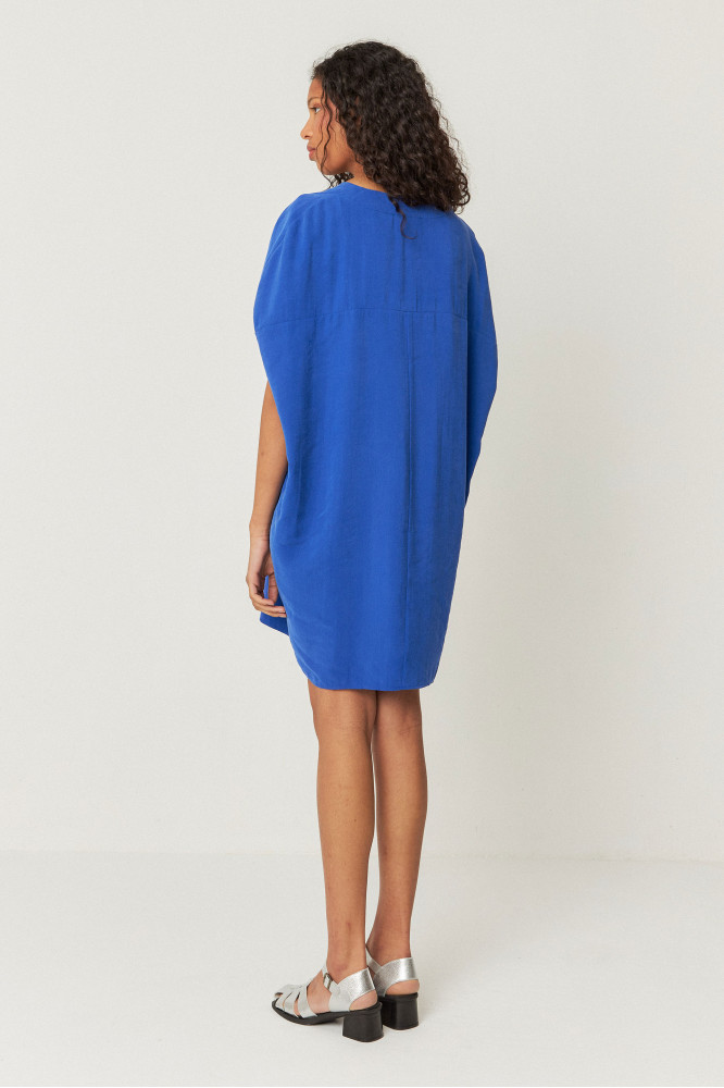 SKFK - LEIUN DRESS Modal Kleid B7 indigo blue