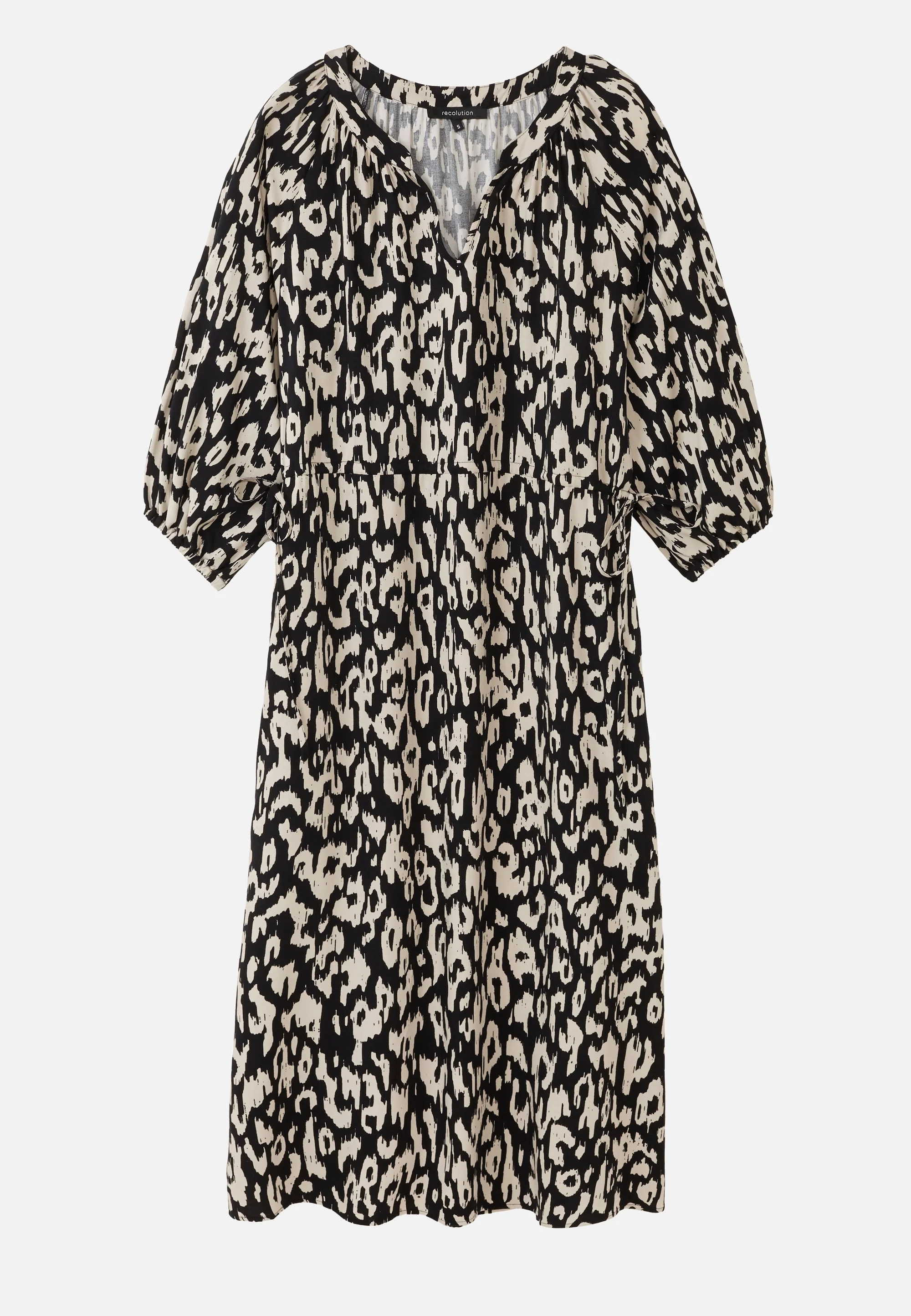 RECOLUTION - NEMESIA BLOT DRESS Ecovero Kleid - black
