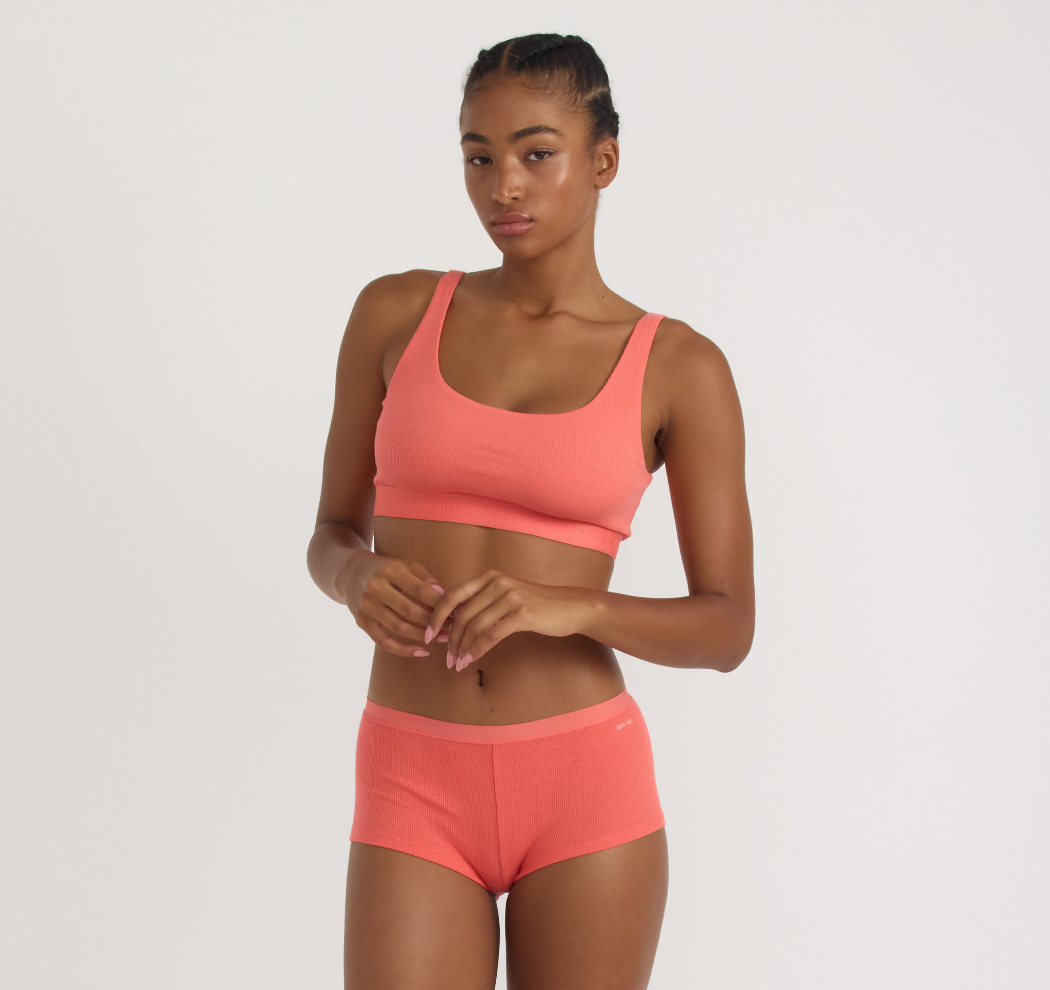 ORGANIC BASICS - CORE RIP Tank Bralette - sunset