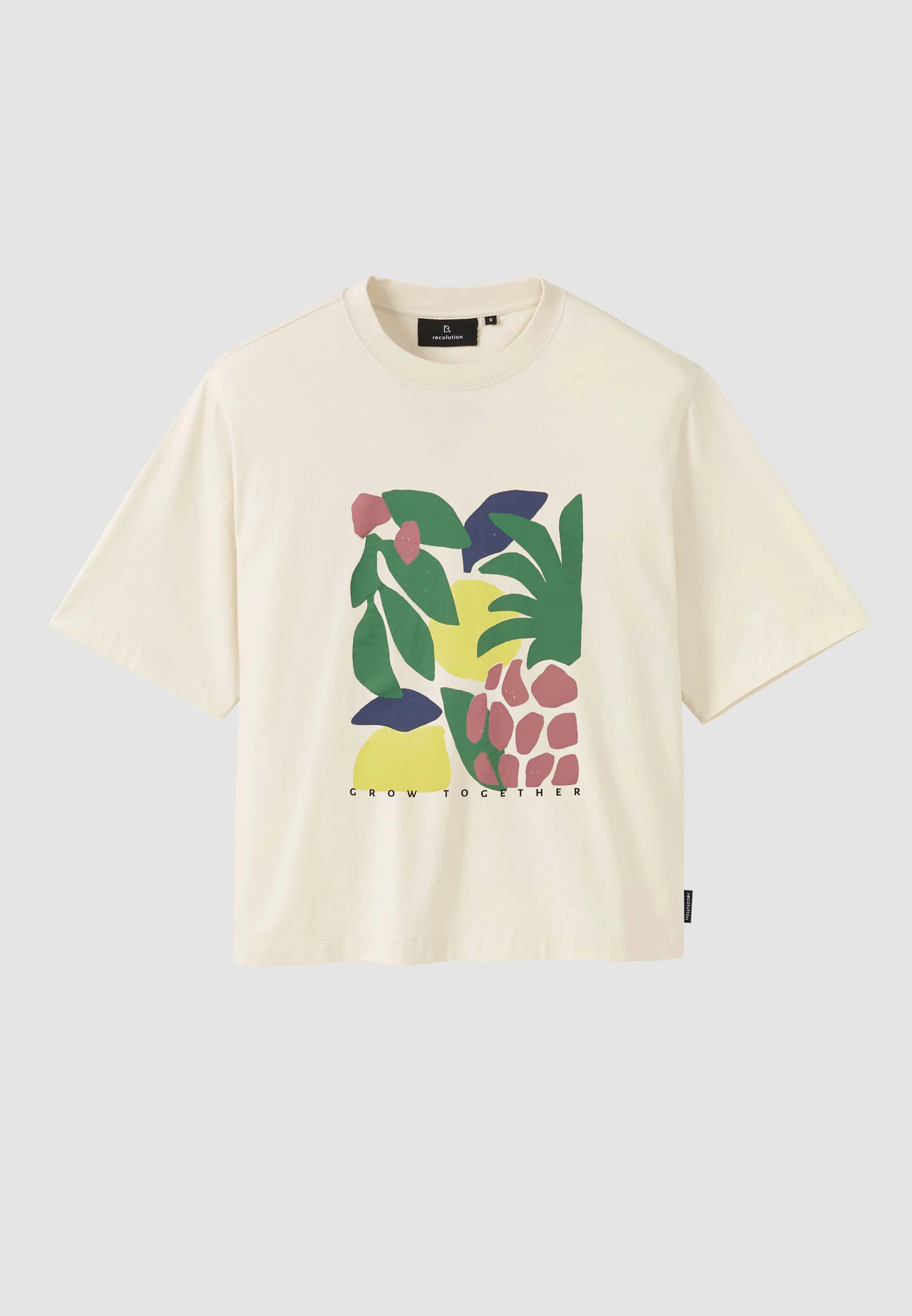 RECOLUTION - AZOLLA TOGETHER GOTS Shirt arctic white