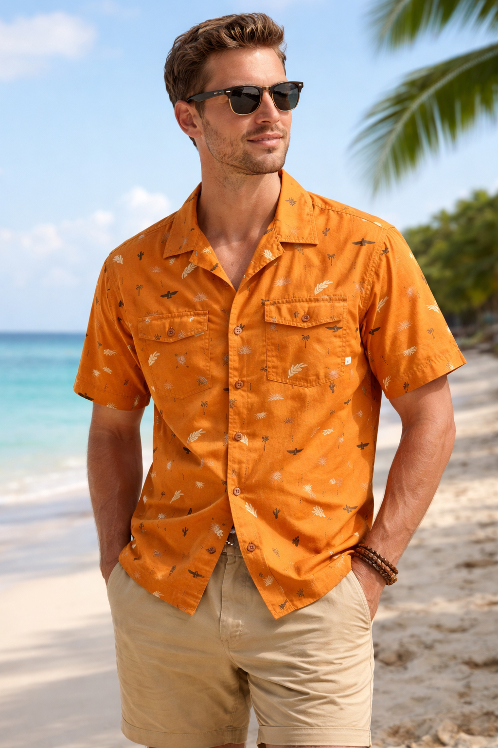 PASSENGER - ACREAGE SHIRT Hemd - Sundial Retro Orange