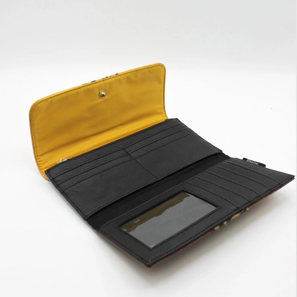 HOUSE OF DISASTER - ANIMAL LEOPARD PRINT WALLET Portemonnaie