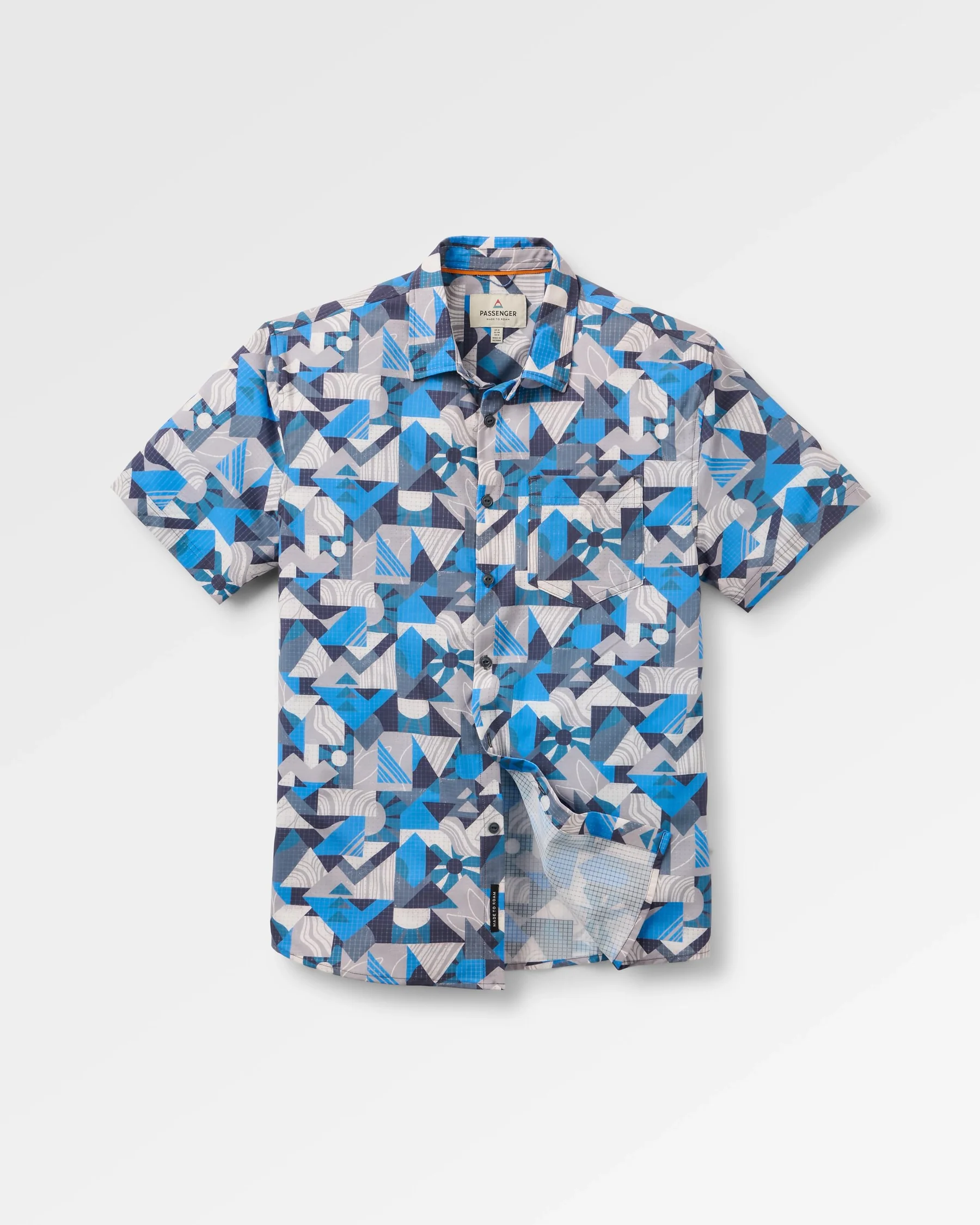 365 ACTIVE SHIRT Hemd sun patch marine blue