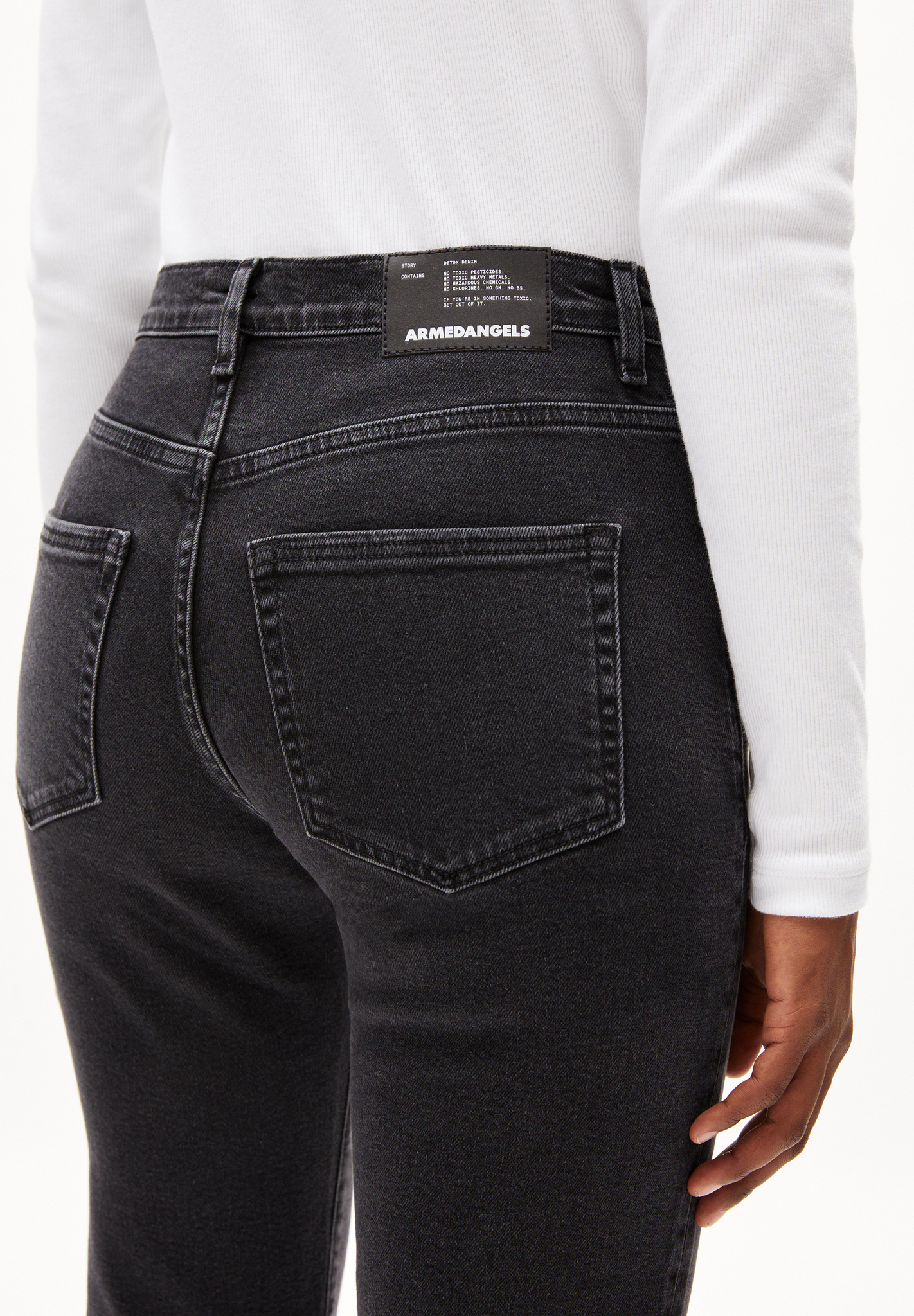 ARMEDANGELS - CARENAA STRAIGHT FIT Jeans true ebony black