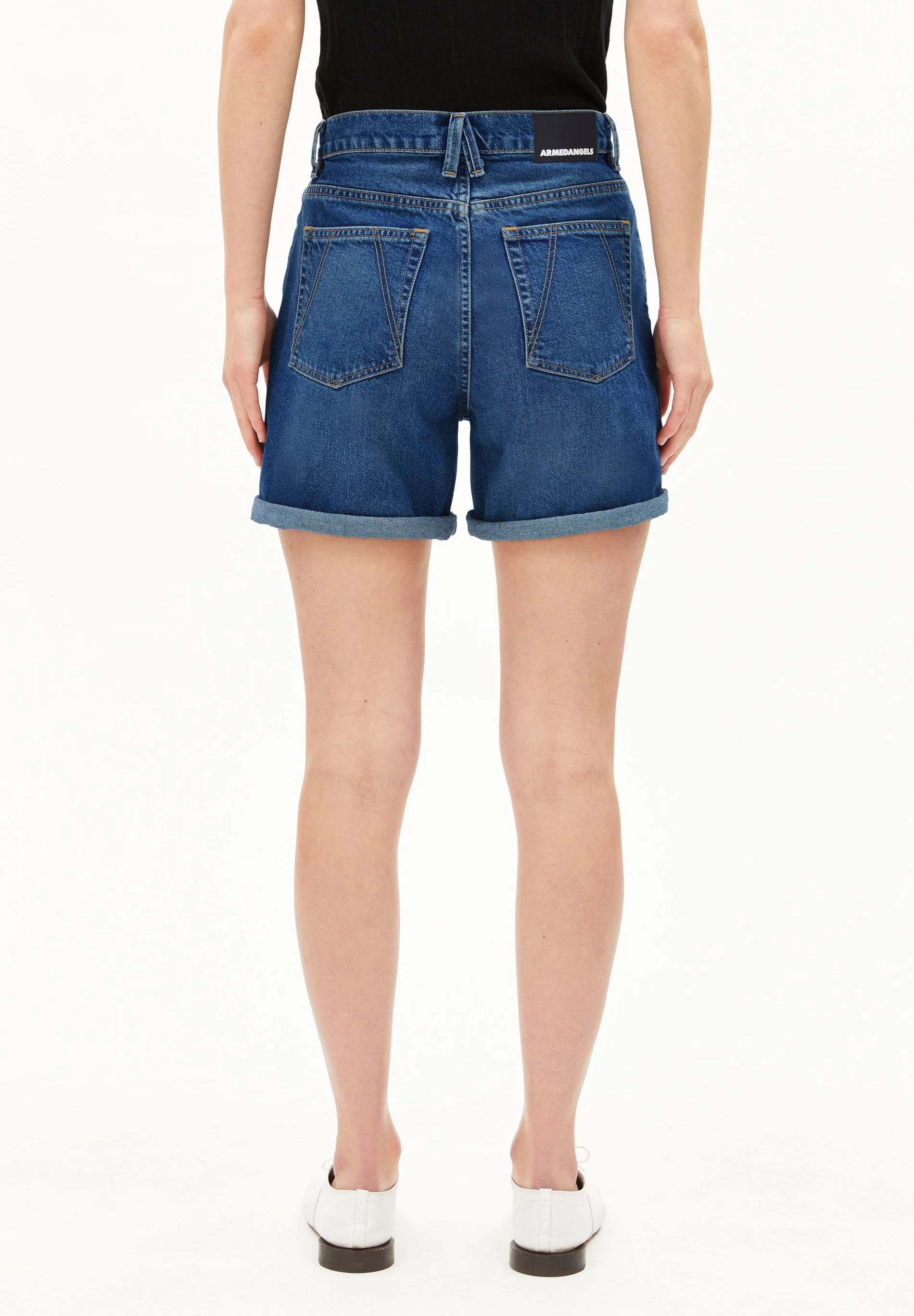 ARMEDANGELS - SHEAARI Jeansshort wavy blue